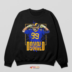 In Donald We Trust Los Angeles Rams Black Sweatshirt