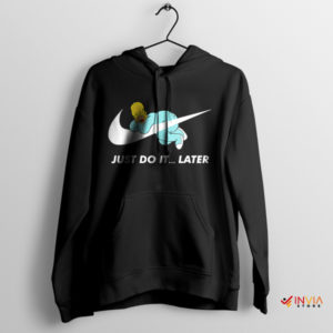 Lazy Homer Sleep Just Do It Later Black Hoodie