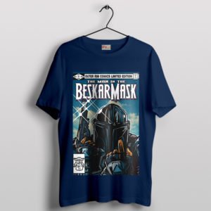 Legendary Beskar Warrior Mandalorian Navy T-Shirt