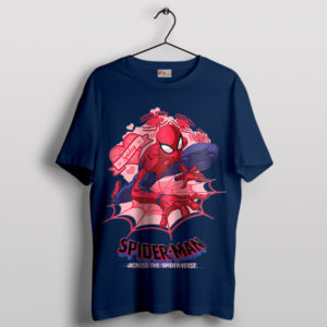 Love Spider Man Spider Verse Navy T-Shirt