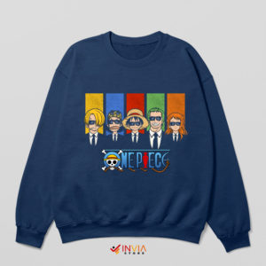 Luffy And Friends Reservoir Dogs Navy Sweatshirt