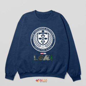 Marvel TVA Loki Timekeeper Emblem Navy Sweatshirt