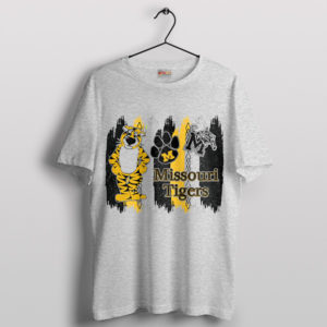 Mascot Art The Missouri Tigers Sport Grey T-Shirt