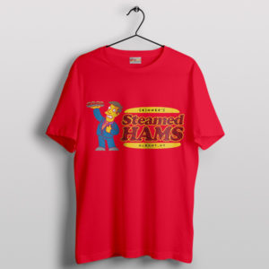 Meme Food Steamed Hams Springfield Red T-Shirt