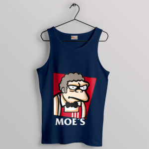 Moe's Secret Recipe KFC Logo Navy Tank Top