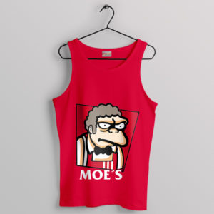 Moe's Secret Recipe KFC Logo Red Tank Top