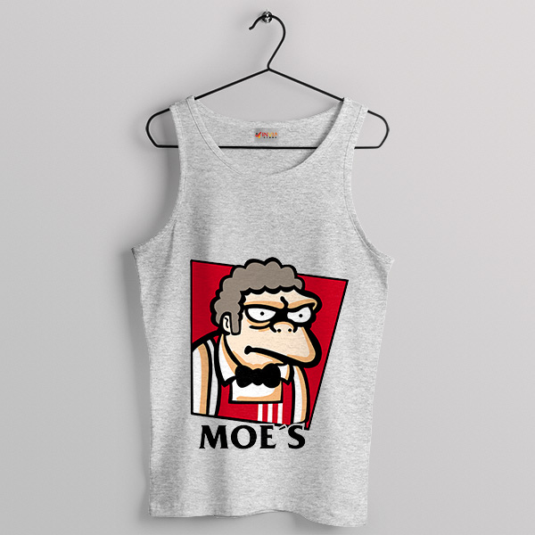 Moe's Secret Recipe KFC Logo Sport Grey Tank Top