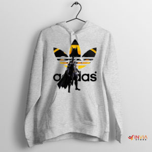 Movie Adidas Batman Dark Knight Sport Grey Hoodie