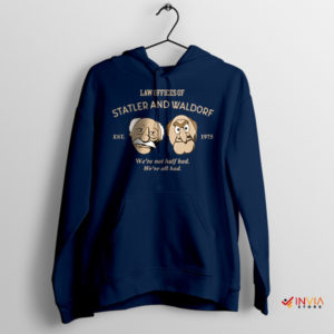 Muppet Law Offices of Statler and Waldorf Navy Hoodie