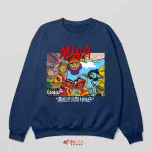 Muppets Anarchy Straight Outta Navy Sweatshirt