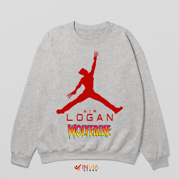 Mutant with Nike Air Logan Wolverine Sport Grey Sweatshirt