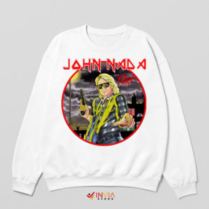 Nada They Live Killers Cover Art White Sweatshirt