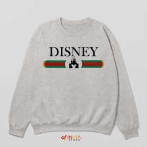 Pattern House of Gucci Disney Sport Grey Sweatshirt