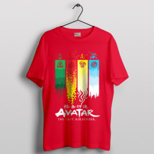 Power of the Elements Avatar TLA Red T-Shirt