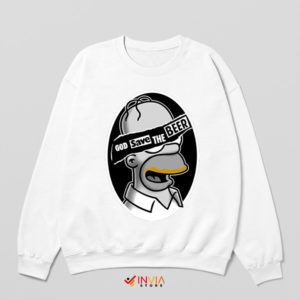 Raise Your Glass to Homer Queen White Sweatshirt