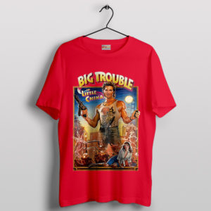 Retro Movie Chinatown with Big Trouble Red T-Shirt