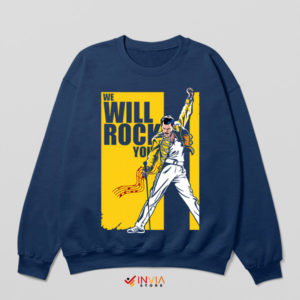 Samurai Kill Bill We Will Rock You Navy Sweatshirt