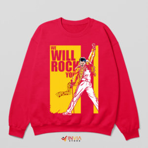 Samurai Kill Bill We Will Rock You Red Sweatshirt