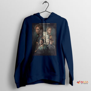 Season 2 Poster Art The Last of Us Navy Hoodie