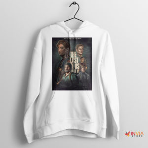 Season 2 Poster Art The Last of Us White Hoodie