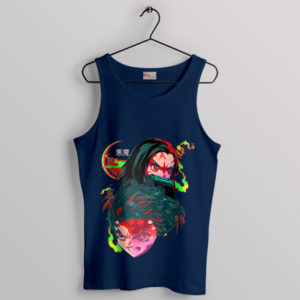 Sibling Warriors Demon Slayer Navy Tank Top