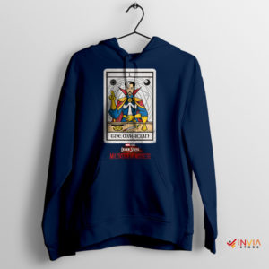 Sorcerer Supreme Doctor Strange Card Navy Hoodie
