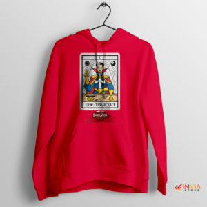 Sorcerer Supreme Doctor Strange Card Red Hoodie