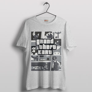 Speed Mario Kart Grand Theft Auto Sport Grey T-Shirt