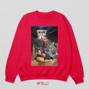 Spidey Far From Home Adventure Red Sweatshirt