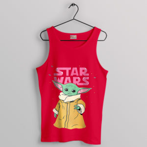 Star Wars Grogu Cute Mandalorian 3 Red Tank Top
