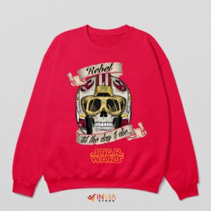 Star Wars Rebel Art Helmet Red Sweatshirt
