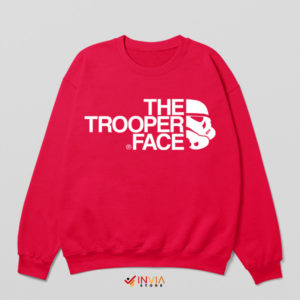 Star Wars Super Trooper North Face Red Sweatshirt