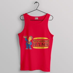 Steamed Hams Dialogue Simpsons Red Tank Top