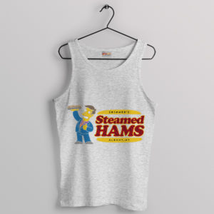 Steamed Hams Dialogue Simpsons Sport Grey Tank Top