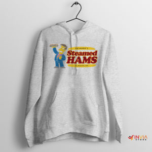 Steamed Hams Food Meme Simpsons Sport Grey Hoodie