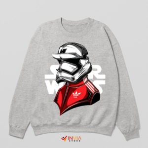 Stormtrooper Swagger in Adidas Helmet Sport Grey Sweatshirt