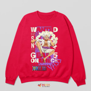 Straw Hat Luffy Gear 5 Bounty Red Sweatshirt