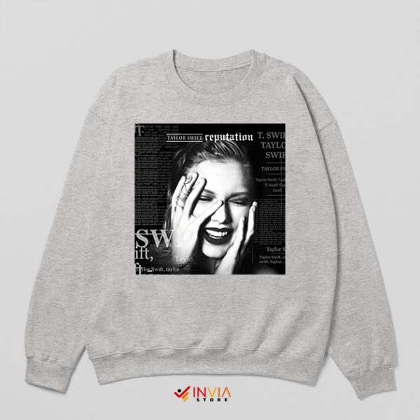 Swift Bad Reputation Lyrics Merch Sport Grey Sweatshirt