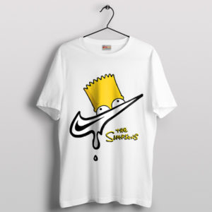 Swooshed-Up Nike Bart Cartoon T-Shirt