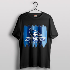 Symbol Creighton Bluejays Football Black T-Shirt