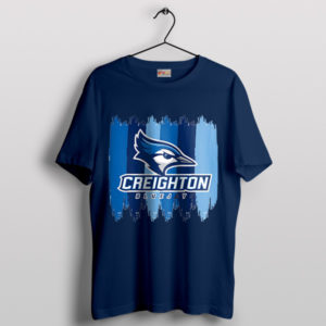 Symbol Creighton Bluejays Football Navy T-Shirt