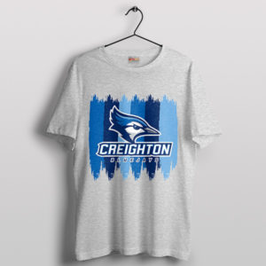 Symbol Creighton Bluejays Football Sport Grey T-Shirt