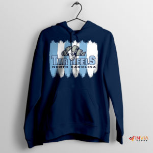 Tar Heels Football Mascot Merch Navy Hoodie