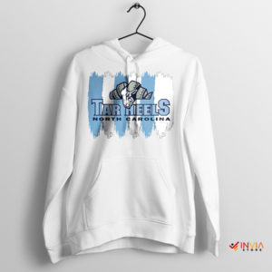 Tar Heels Football Mascot Merch White Hoodie