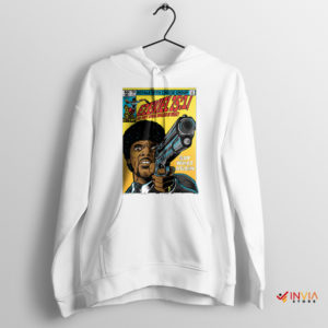 Tarantino Movie Quote Ezekiel 2517 White Hoodie