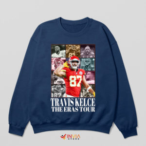 Taylor Eras Tour Travis Kelce Navy Sweatshirt