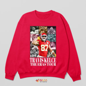 Taylor Eras Tour Travis Kelce Red Sweatshirt