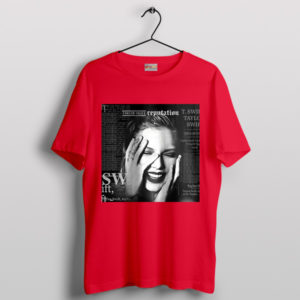 Taylor Reputation End Game Cover Art Red T-Shirt