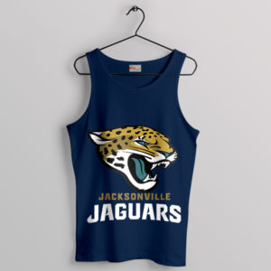 Team Jax Jaguars Mascot Graphic Navy Tank Top