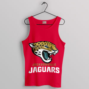 Team Jax Jaguars Mascot Graphic Red Tank Top